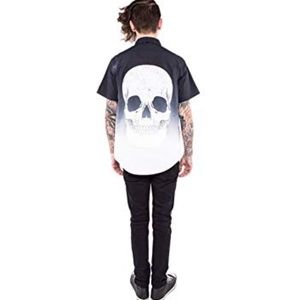 Iron Fist Death Breath Button Down Shirt Sz Small